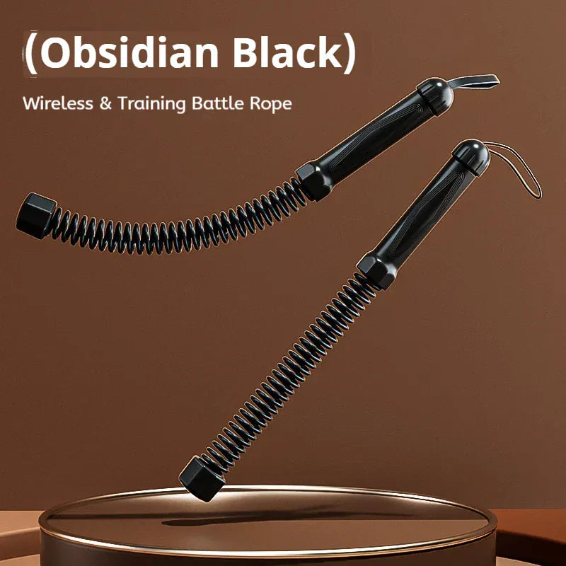Cordless Battle Ropes for Home Gym | Heavy Duty Strength Training Equipment 2Pcs Cordless Battle Ropes Heavy Duty Power Training System Arm Strength Equipment For Full Body Home Gym Workout Unisex