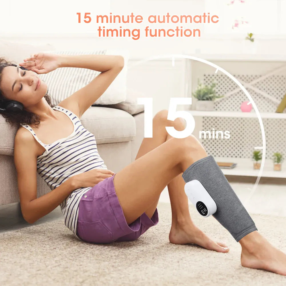 360° Electric Calf Massager Rechargeable 3 Modes Air Compression Leg Massager Hot Compress Leg Massage Blood Circulation 360° Electric Calf Massager Rechargeable 3 Modes Air Compression Leg Massager Hot Compress Leg Massage Blood Circulation