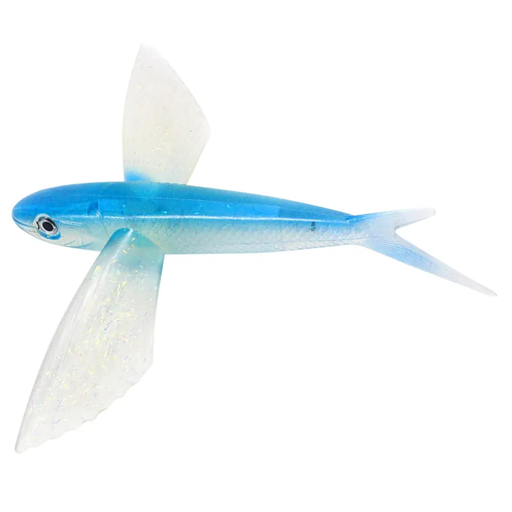 3D Flying Fish Soft Lure Trolling Bait Tuna Mackerel – Wahooly 3D Flying Fish Soft Lure – Trolling Bait for Tuna, Mackerel & Big Game