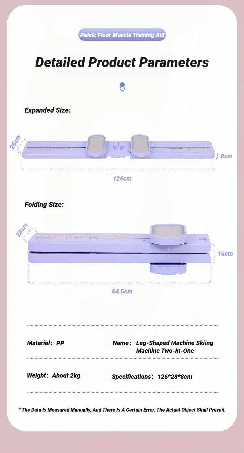 Unisex Leg Fitness Equipment For Thigh Exercises, Foldable Ski Machine Suitable For Various Scenarios.