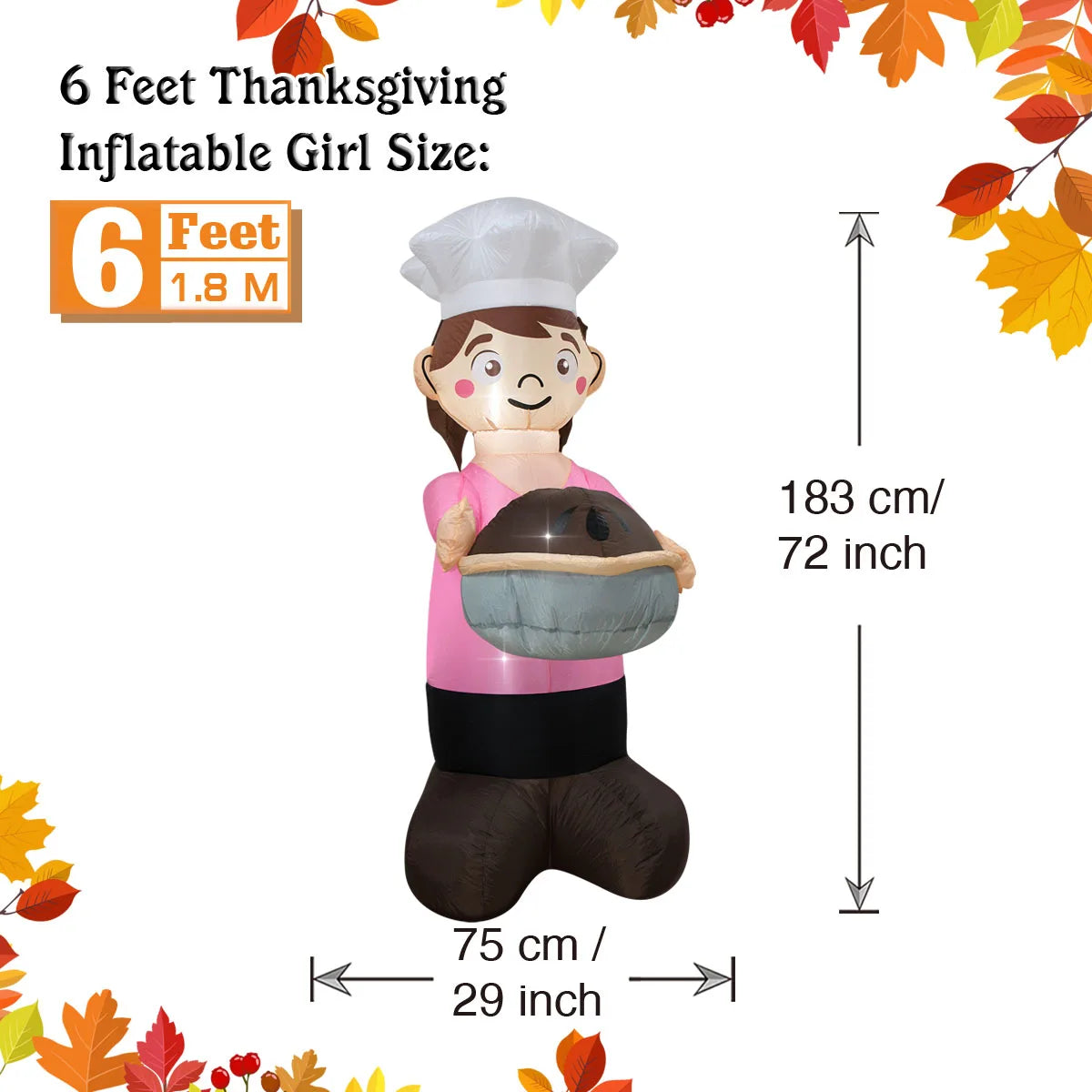 Thanksgiving Inflatable Turkey Decoration with LED