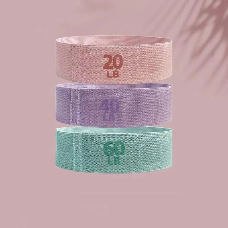 2025 Fabric Elastic Bands Fitness Resistance Bands Yoga Pilates Hip Circle Expander Bands Gym Training Home Workout Equipment