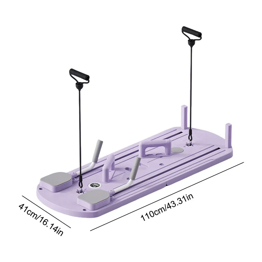 Pilates Reformer Pushup Board Non Slip Fitness ABS Roller Machine Foldable Abdominal Workout Boards Portable Push-Ups Stands
