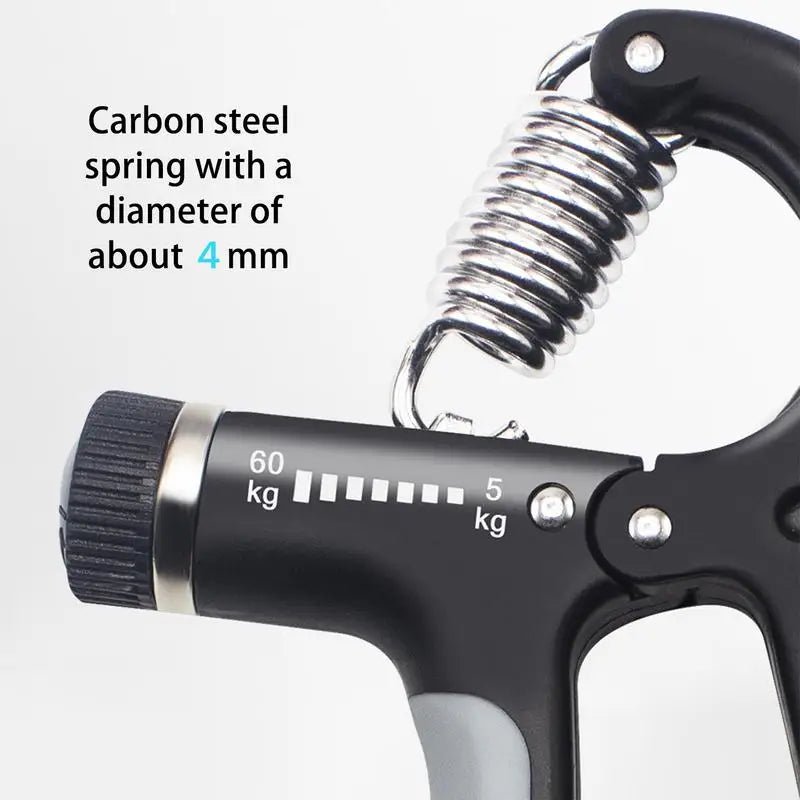 Hand Gripper Strengthener Adjustable Resistance Forearm Exerciser Grip Strength Trainer Gym Fitness Training Wrist Gripper 