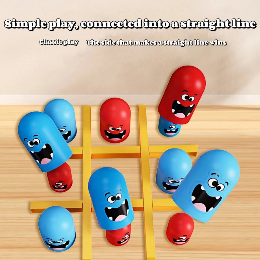Tic Tac Toe Big Eat Small Cartoon