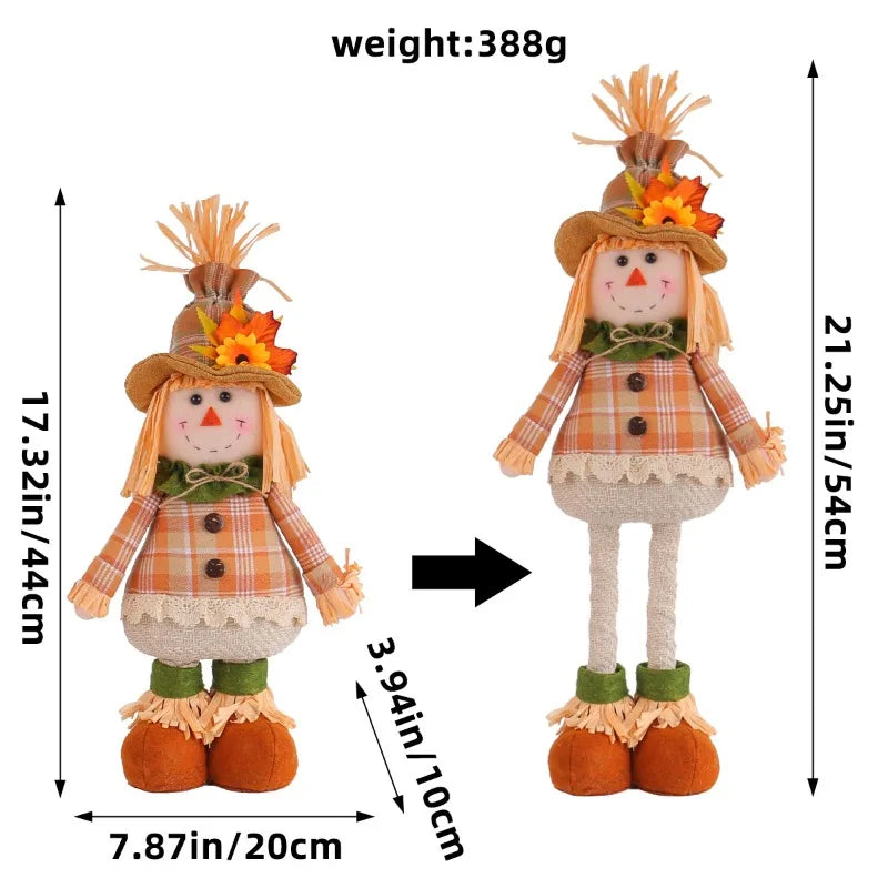 1PCS Thanksgiving Harvest Festival Sunflower Scarecrow