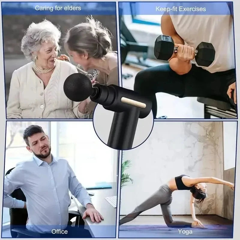 Portable Fascia Gun Deep Tissue Massage Mini Lightweight and Adjustable Speed Massage Equipment Suitable for the Whole Body 2025