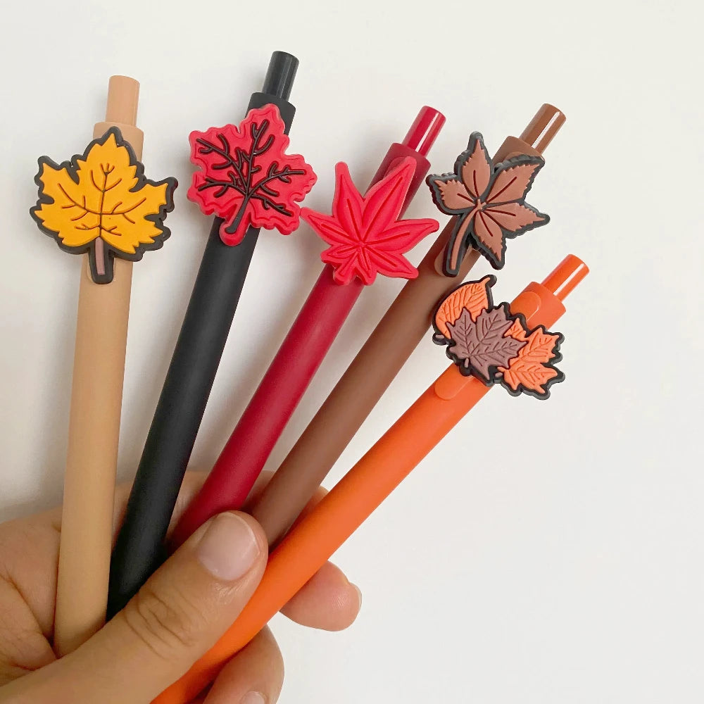 5Pcs Thanksgiving Leaf Pens