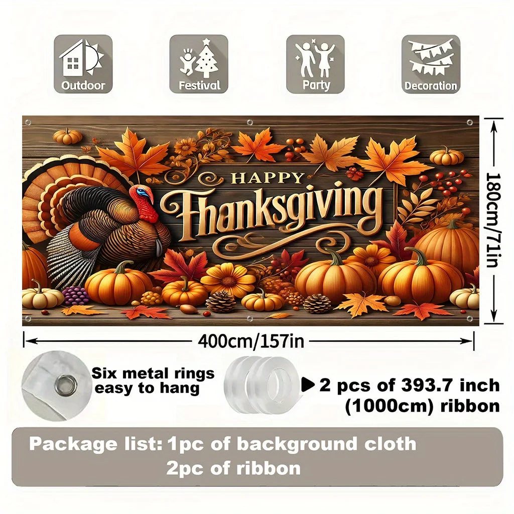 Thanksgiving Garage Door Banner