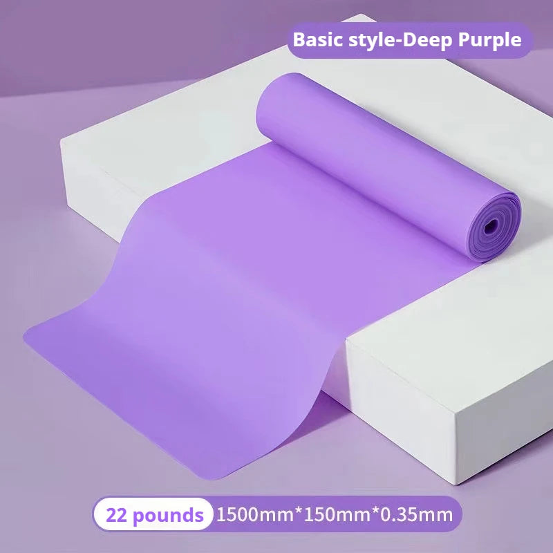 Yoga elastic band fitness women's hip lifting resistance band men's strength training stretching products auxiliary tension band