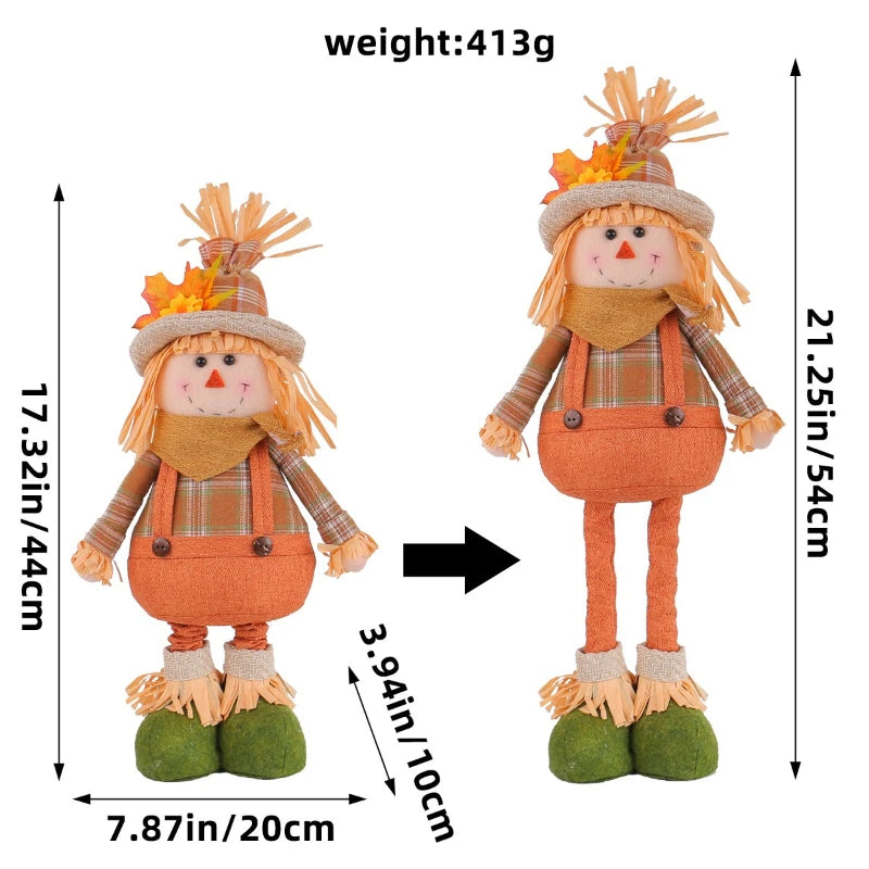 1PCS Thanksgiving Harvest Festival Sunflower Scarecrow