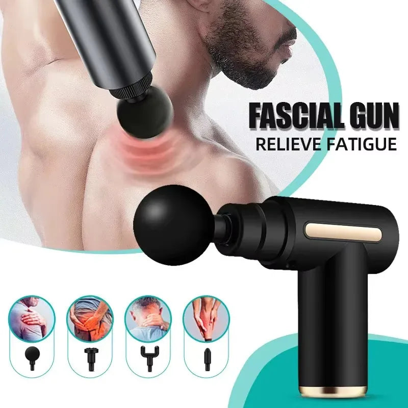 Portable Fascia Gun Deep Tissue Massage Mini Lightweight and Adjustable Speed Massage Equipment Suitable for the Whole Body 2025