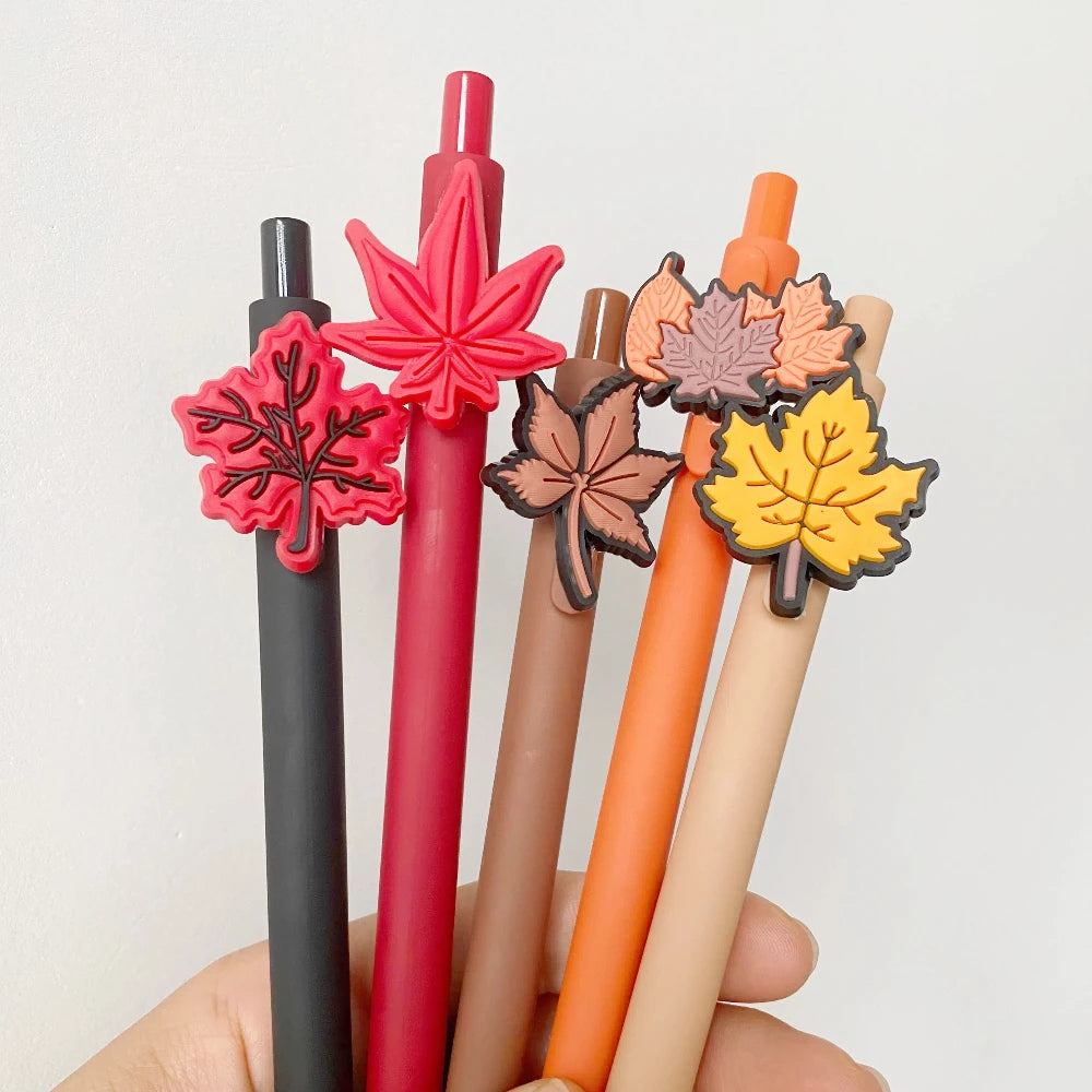5Pcs Thanksgiving Leaf Pens