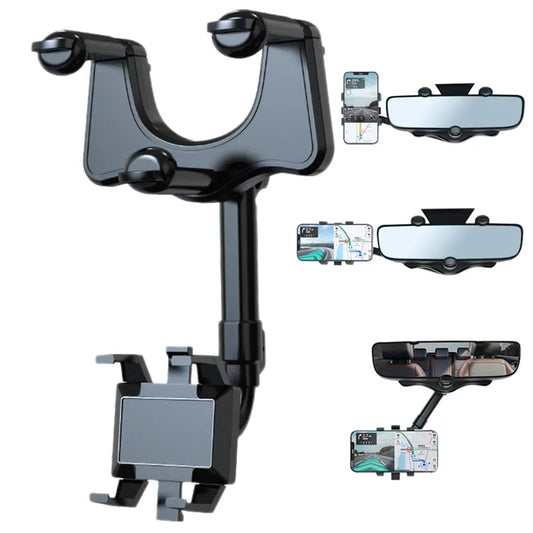 360° Car Rearview Phone Holder