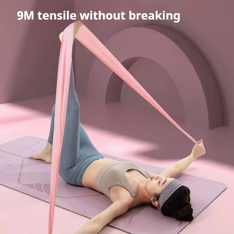 Yoga elastic band fitness women's hip lifting resistance band men's strength training stretching products auxiliary tension band