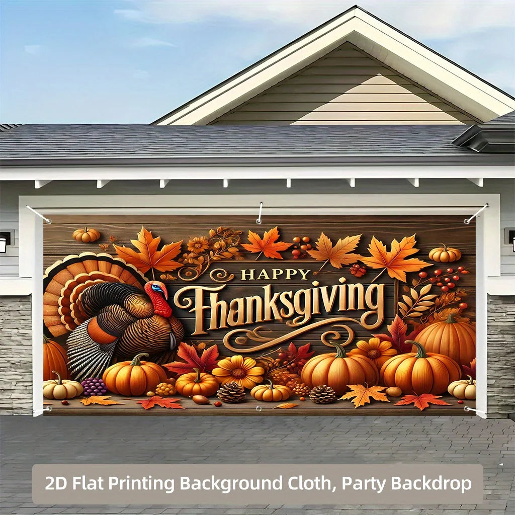 Thanksgiving Garage Door Banner