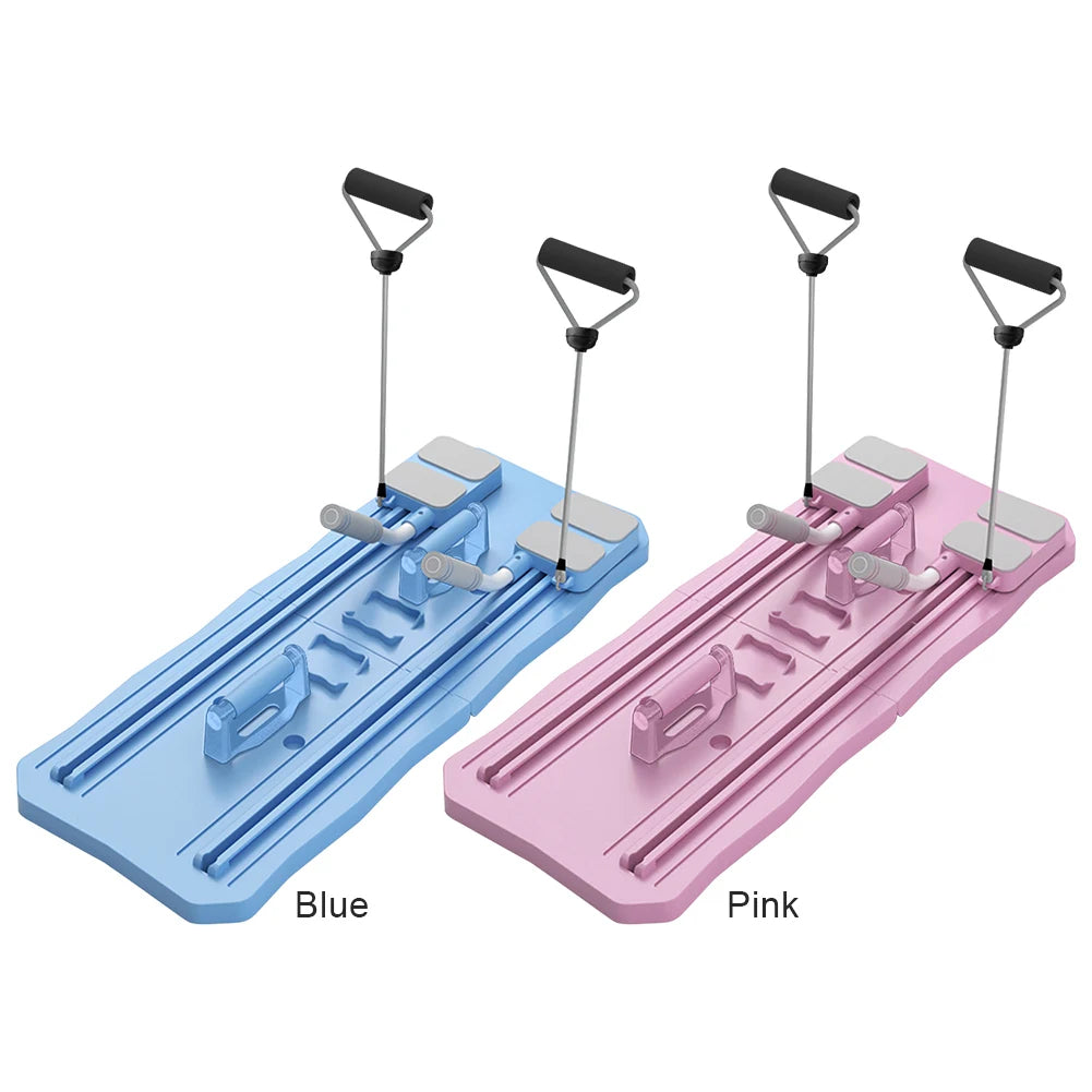 Pilates Reformer Pushup Board Non Slip Fitness ABS Roller Machine Foldable Abdominal Workout Boards Portable Push-Ups Stands