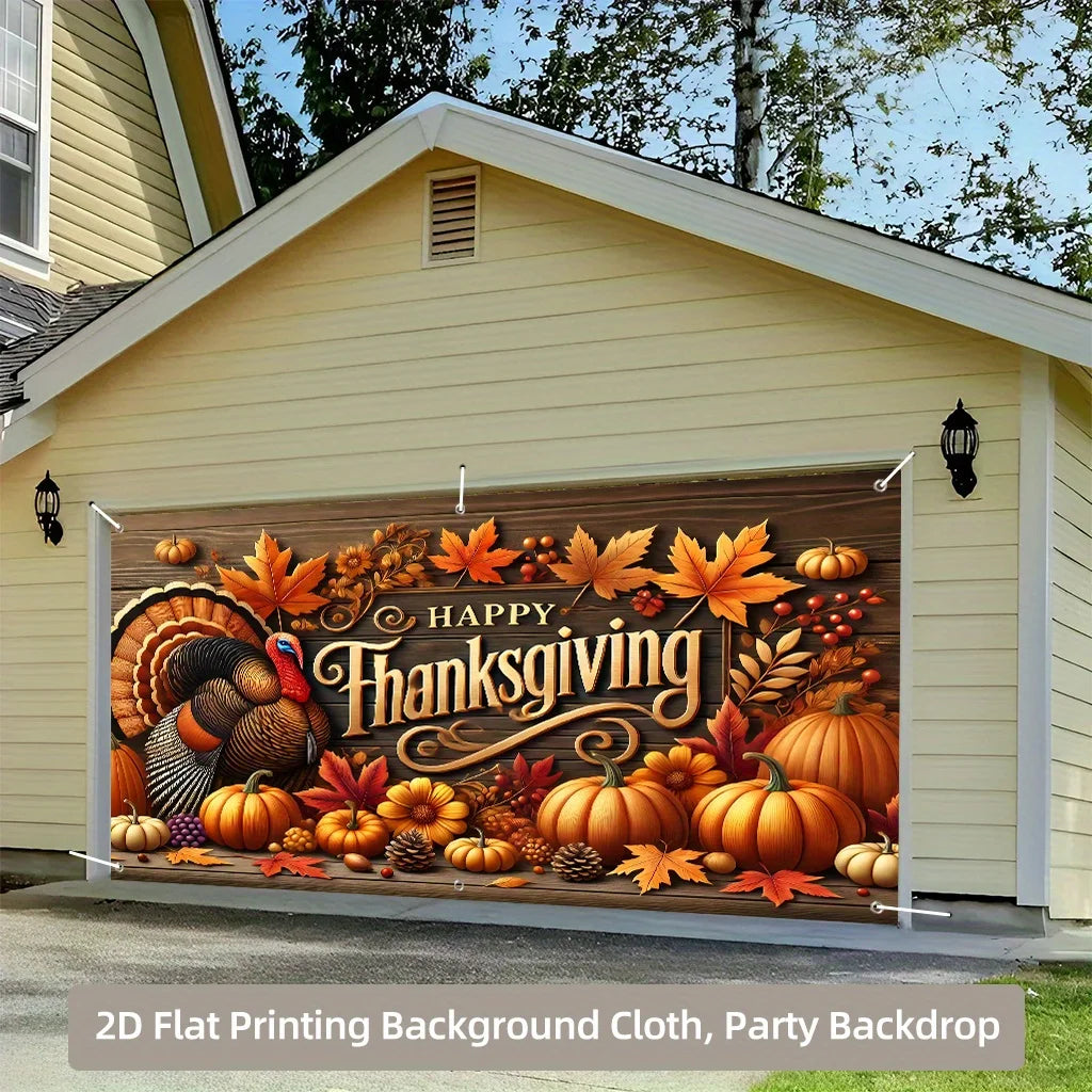 Thanksgiving Garage Door Banner