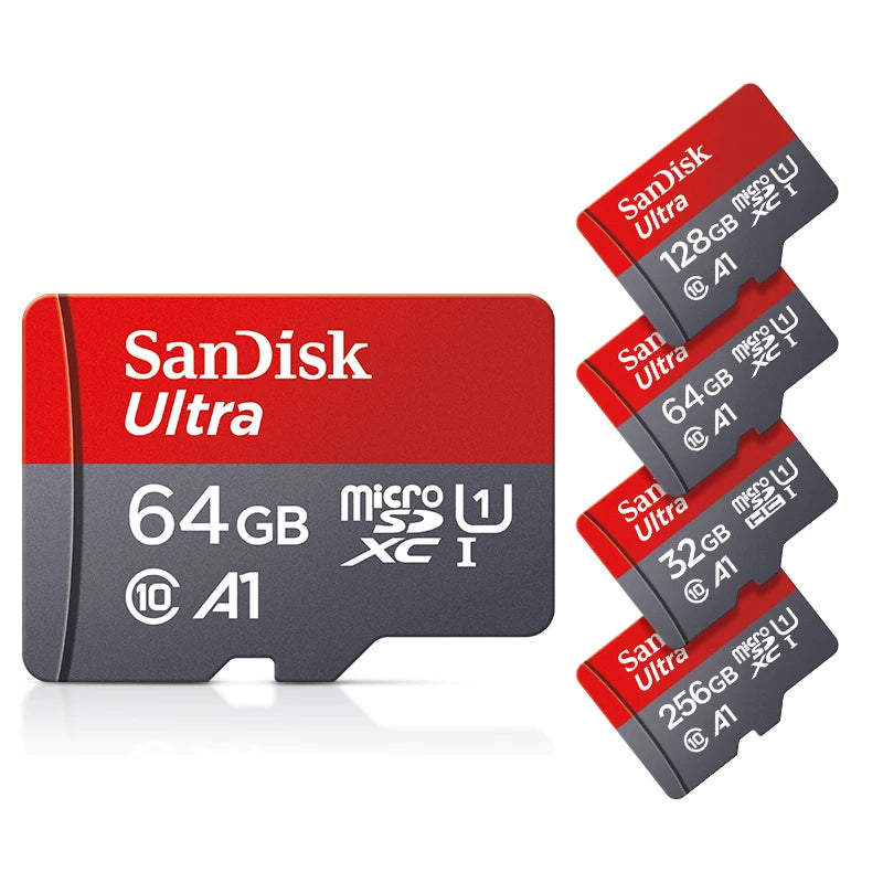 Sandisk Micro SD Card Ultra 32G 64G 256G Memory Card 1TB C 10 512G Original 128G Trans Flash Card for Smartphone Desktop Nintend