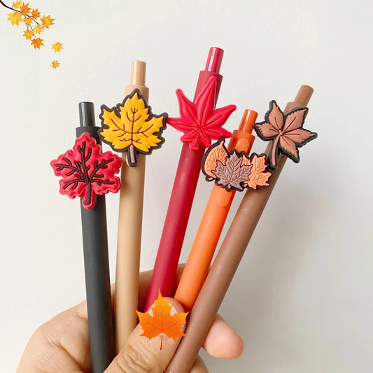 5Pcs Thanksgiving Leaf Pens
