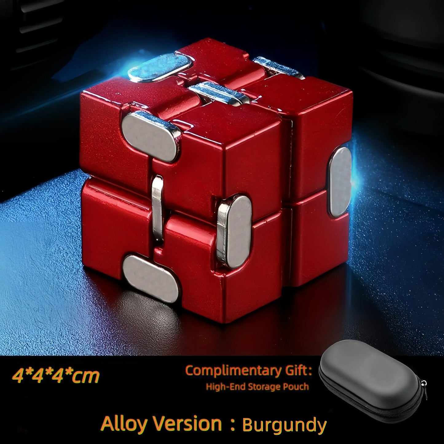 Alloy Infinity Cube Fidget Toy Ultra-Durable Sensory Stress Reliever for Adults & Kids Anxiety Relief Gift Alloy Infinity Cube Fidget Toy Ultra-Durable Sensory Stress Reliever for Adults & Kids Anxiety Relief Gift