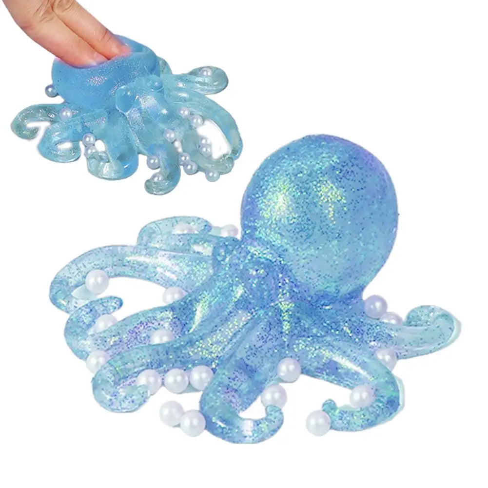 Glitter Octopus Squishy Toy | Slow-Rise Fidget Stress Ball for Kids & Adults Glitter Octopus Squishy Toy — Slow-Rise Fidget Stress Ball for Kids & Adults