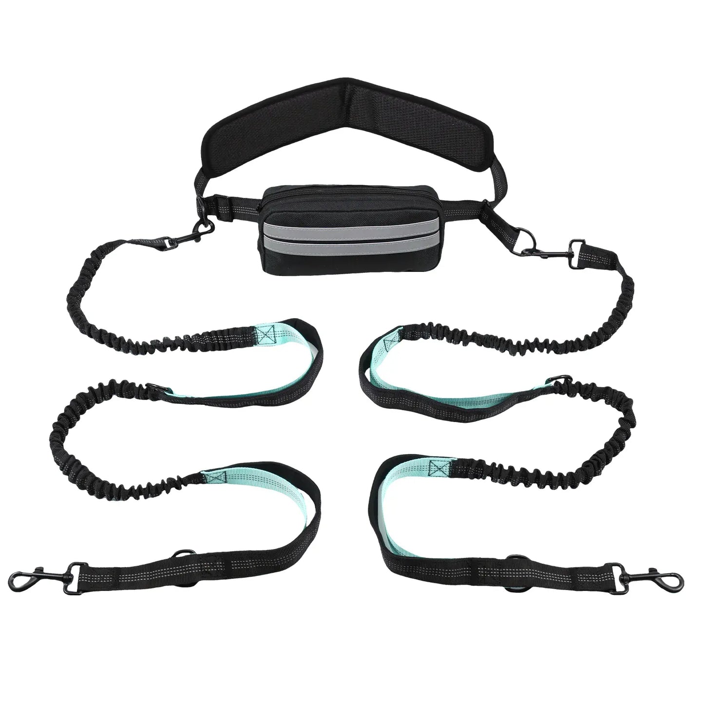 Hands-Free Retractable Dog Leash with Waist Bag & Reflective Safety | Wahooly Hands-Free Retractable Dog Leash with Reflective Safety & Waist Bag