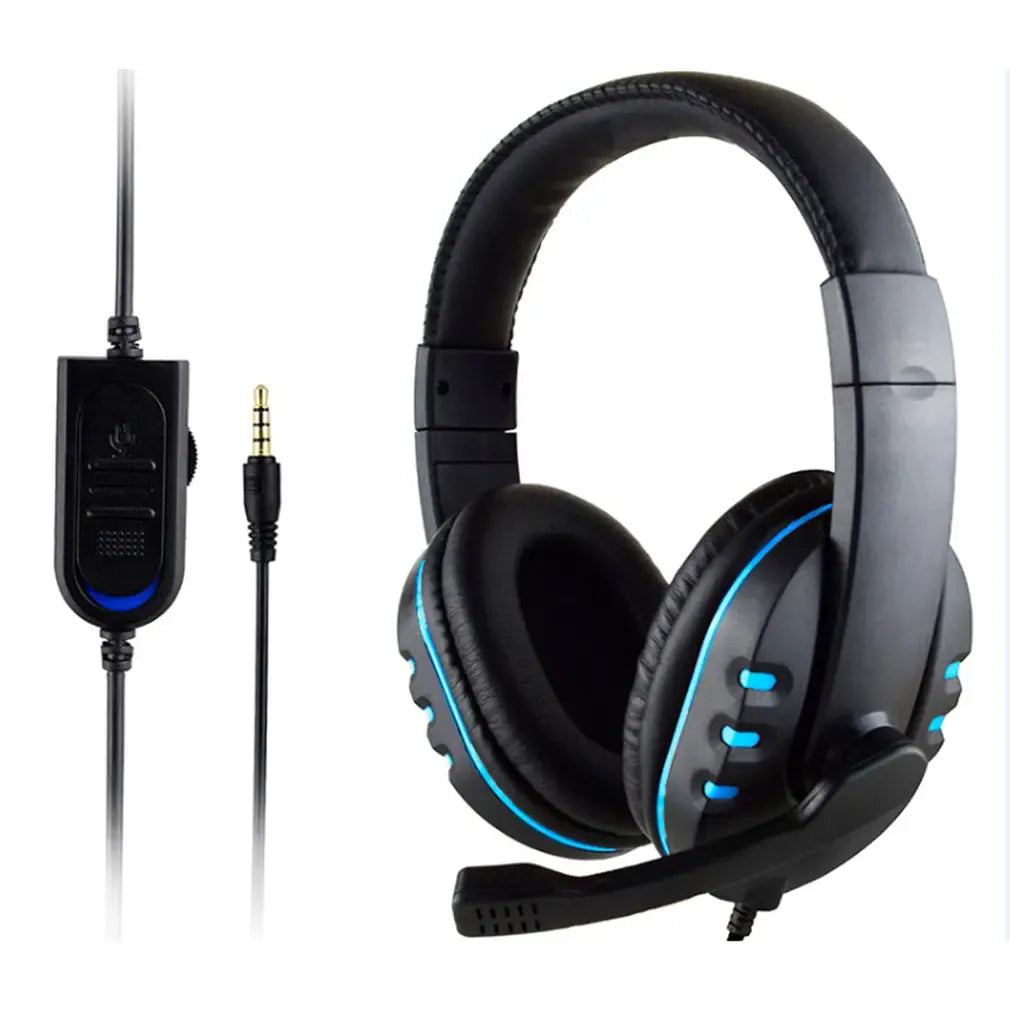 Headphones 3.5mm Wired Gaming Headset Earphones Music For PS4 Play Station 4 Game PC Chat computer With Microphone Headphones 3.5mm Wired Gaming Headset Earphones Music For PS4 Play Station 4 Game PC Chat computer With Microphone