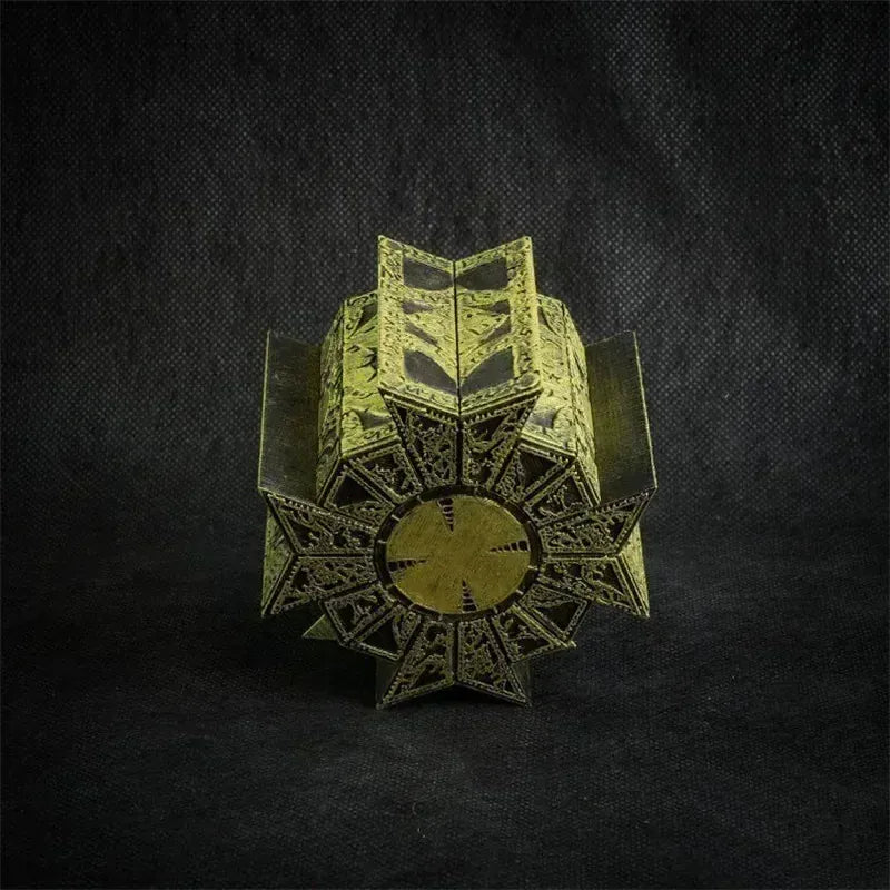 Hellraiser Cube Puzzle Box Lock Movie The Lament Configuration and Lemarchand Moveable Cube Table Accessories Halloween Props Hellraiser Cube Puzzle Box Lock Movie The Lament Configuration and Lemarchand Moveable Cube Table Accessories Halloween Props