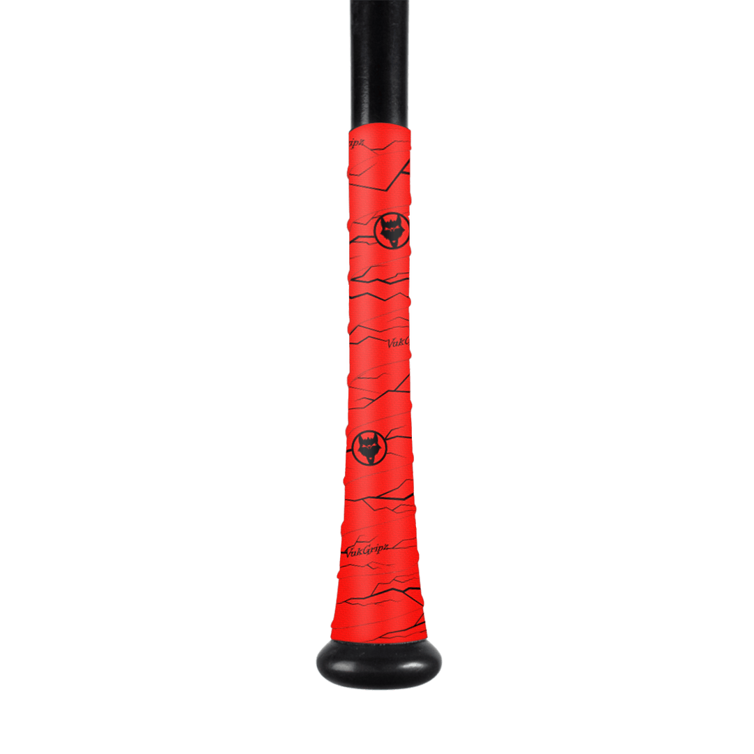 Pulse Red Bat Grip Tape with Black Bat Grip Pulse Red Bat Grip Tape with Black