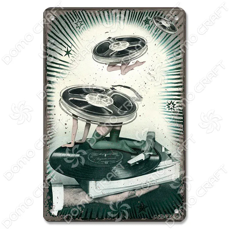 Retro Music Poster Metal Tin Signs Vinyl Record Phonograph Metal Plaque Vintage Wall Decor for Cafe Bar Pub Living Room Home Retro Music Poster Metal Tin Signs Vinyl Record Phonograph Metal Plaque Vintage Wall Decor for Cafe Bar Pub Living Room Home