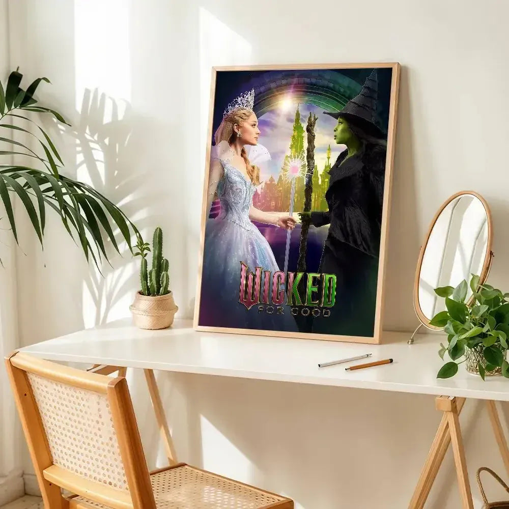 Wicked for Good Movie Poster Perfect Home Decor for Living Room Bedroom Office Bar Stylish Wall Sticker Wicked for Good Movie Poster Perfect Home Decor for Living Room Bedroom Office Bar Stylish Wall Sticker