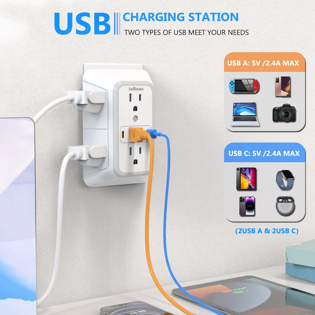 Power Up Smarter: The Ultimate Guide to the US Plug Power Strip with 6 AC Outlets & 4 USB Ports