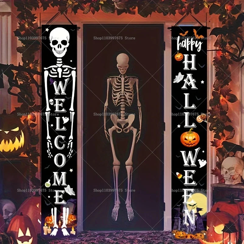 🎃 Spook Up Your Space with Our Spooktacular Halloween Porch Banners!
