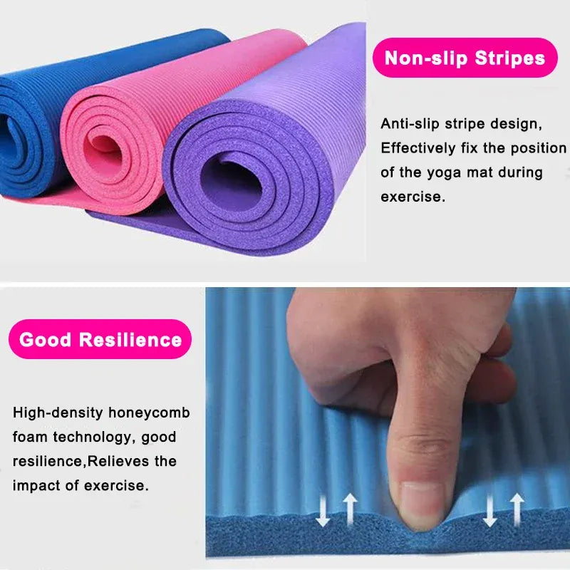1.5 Cm Extra Thick Yoga Mat Comfortable Non-slip Shock Absorbing Elbow Mat Knee Mat  Exercise Slimming Pilates Gymnastics Mat 1.5 Cm Extra Thick Yoga Mat Comfortable Non-slip Shock Absorbing Elbow Mat Knee Mat  Exercise Slimming Pilates Gymnastics Mat