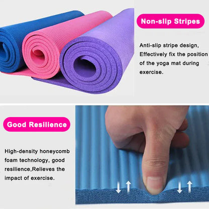 1.5 Cm Extra Thick Yoga Mat Comfortable Non-slip Shock Absorbing Elbow Mat Knee Mat  Exercise Slimming Pilates Gymnastics Mat 1.5 Cm Extra Thick Yoga Mat Comfortable Non-slip Shock Absorbing Elbow Mat Knee Mat  Exercise Slimming Pilates Gymnastics Mat