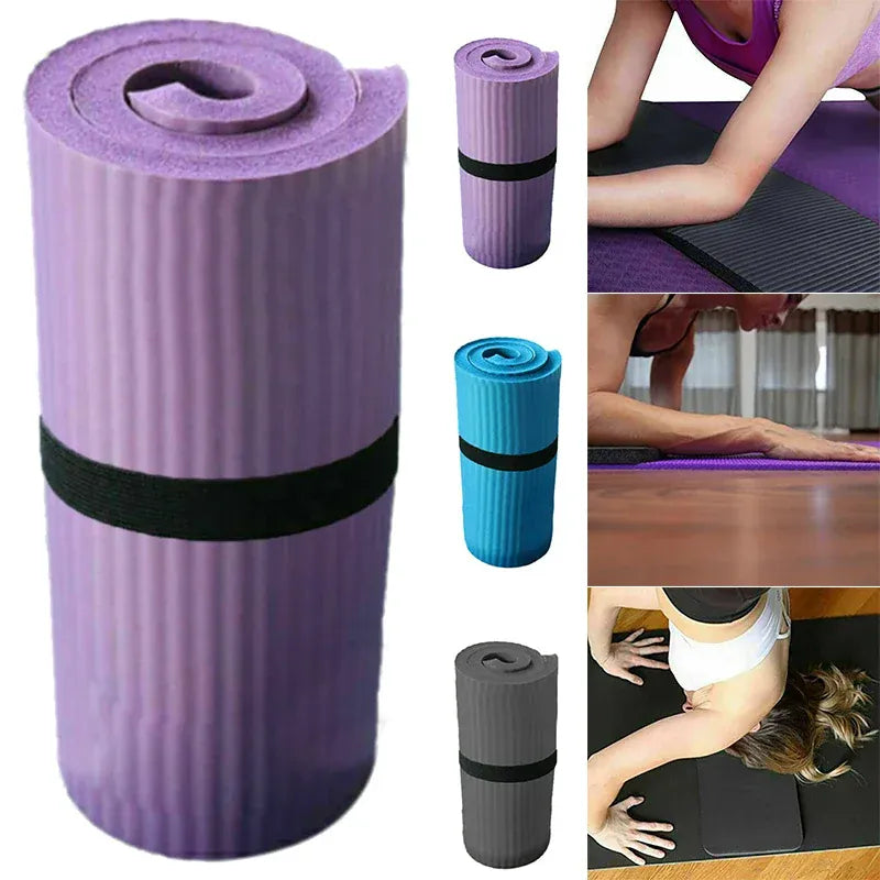 1.5 Cm Extra Thick Yoga Mat Comfortable Non-slip Shock Absorbing Elbow Mat Knee Mat  Exercise Slimming Pilates Gymnastics Mat 1.5 Cm Extra Thick Yoga Mat Comfortable Non-slip Shock Absorbing Elbow Mat Knee Mat  Exercise Slimming Pilates Gymnastics Mat