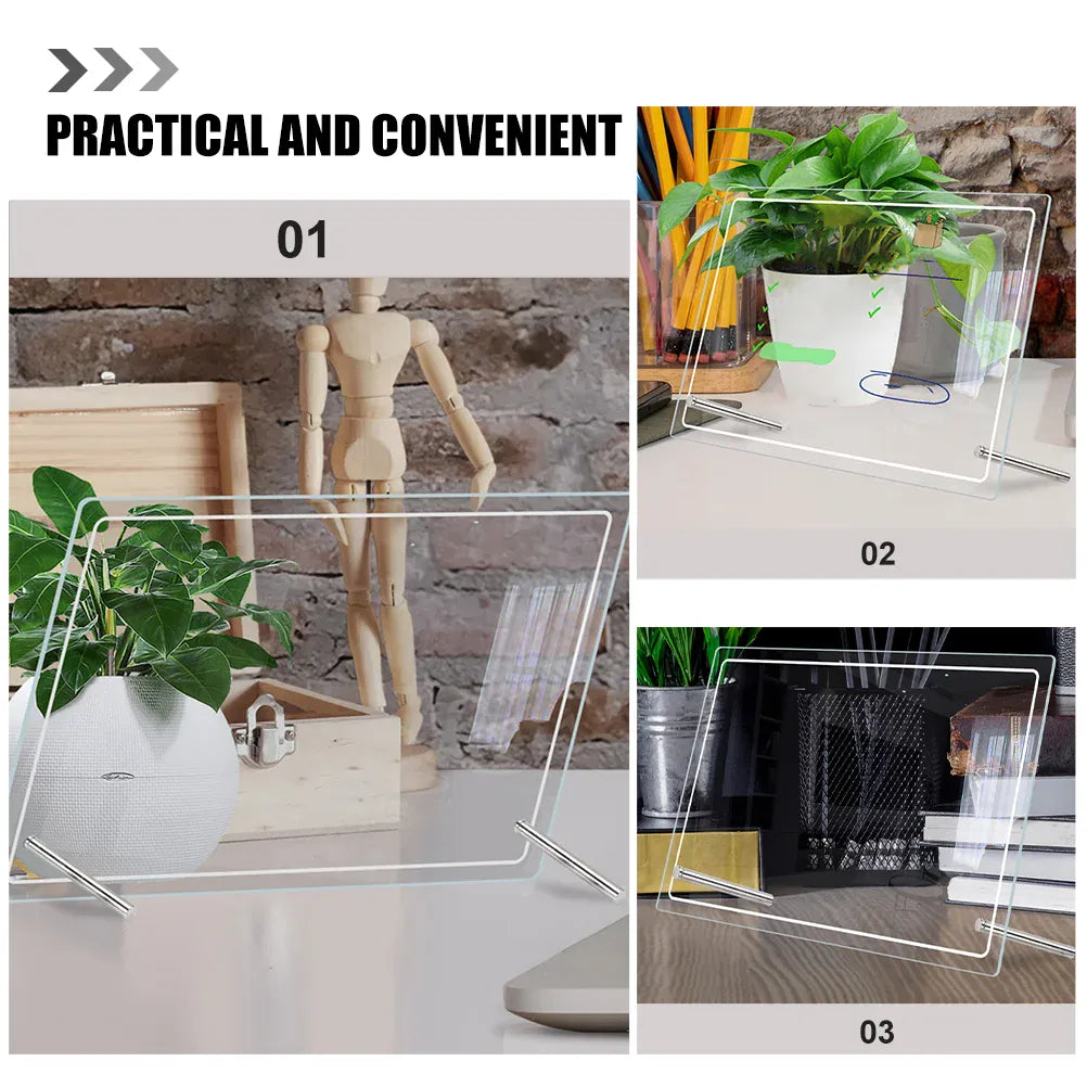 1 Set Desk Writing Board Acrylic Memo Board Transparent Dry Erase Board Desktop Whiteboard Office Supplies Presentation 1 Set Desk Writing Board Acrylic Memo Board Transparent Dry Erase Board Desktop Whiteboard Office Supplies Presentation