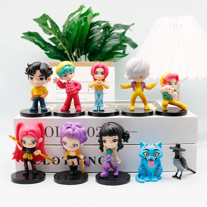 10 unids/set Kpop Demon Hunters figura de juguete de dibujos animados Rumi/Mira/Zoey figura de acción PVC decoración 10 unids/set Kpop Demon Hunters figura de juguete de dibujos animados Rumi/Mira/Zoey figura de acción PVC decoración