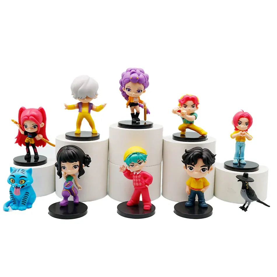 10 unids/set Kpop Demon Hunters figura de juguete de dibujos animados Rumi/Mira/Zoey figura de acción PVC decoración 10 unids/set Kpop Demon Hunters figura de juguete de dibujos animados Rumi/Mira/Zoey figura de acción PVC decoración