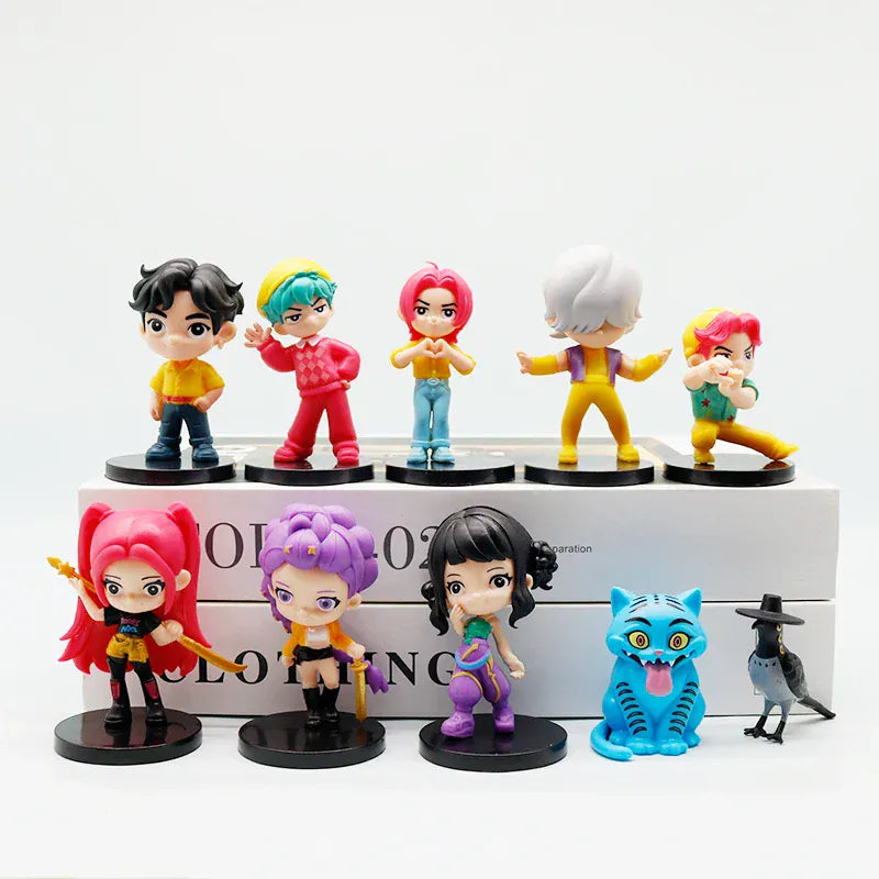 10 unids/set Kpop Demon Hunters figura de juguete de dibujos animados Rumi/Mira/Zoey figura de acción PVC decoración 10 unids/set Kpop Demon Hunters figura de juguete de dibujos animados Rumi/Mira/Zoey figura de acción PVC decoración
