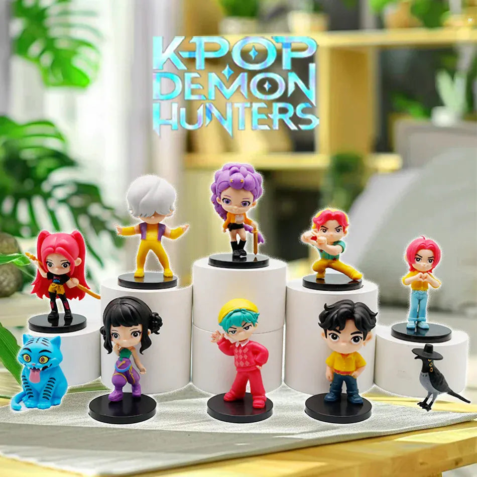 10 unids/set Kpop Demon Hunters figura de juguete de dibujos animados Rumi/Mira/Zoey figura de acción PVC decoración 10 unids/set Kpop Demon Hunters figura de juguete de dibujos animados Rumi/Mira/Zoey figura de acción PVC decoración