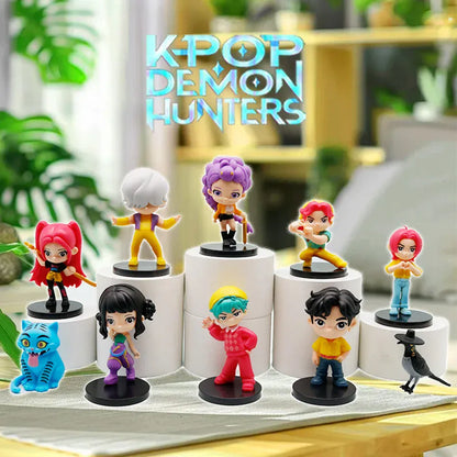 10 unids/set Kpop Demon Hunters figura de juguete de dibujos animados Rumi/Mira/Zoey figura de acción PVC decoración 10 unids/set Kpop Demon Hunters figura de juguete de dibujos animados Rumi/Mira/Zoey figura de acción PVC decoración