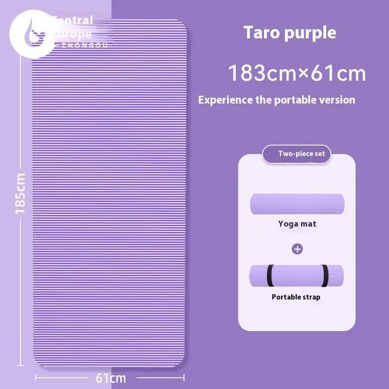 10MM Non-Slip Athletic Yoga Mat for Home Training, Pilates and Gymnastics 10MM Non-Slip Athletic Yoga Mat for Home Training, Pilates and Gymnastics