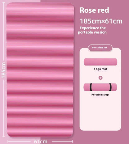 10MM Non-Slip Athletic Yoga Mat for Home Training, Pilates and Gymnastics 10MM Non-Slip Athletic Yoga Mat for Home Training, Pilates and Gymnastics