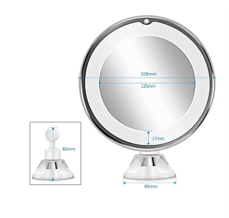 10x Magnifying Vanity Mirror with Lights Touch Screen LED Lighting 10x Magnifying Vanity Mirror with Lights Touch Screen LED Lighting