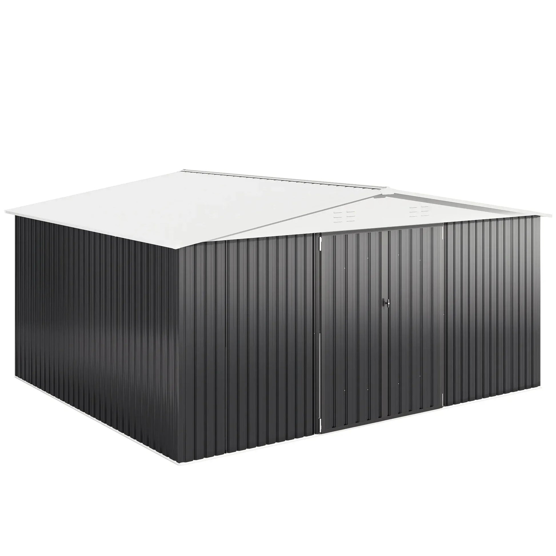 10x12/12x14FT Galvanized Steel Storage Shed 10x12/12x14FT Galvanized Steel Storage Shed