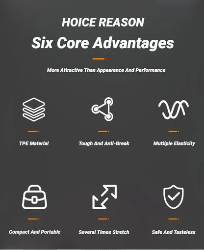 11-Piece Resistance Band Set – TPE Pull Rope, Ankle Strap & Chest Expander | Wahooly 11-Piece Resistance Band Set – TPE Pull Rope, Ankle Strap & Chest Expander Kit