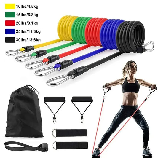 11pcs/Set Resistance Bands with carry bag 11pcs/Set Resistance Bands with carry bag