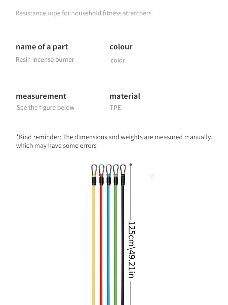 11pcs TPE Resistance Band Set Fitness Band Pull Rope Elastic Training Band With Door Anchor Handles Carry Bag Legs Ankle Straps 11pcs TPE Resistance Band Set Fitness Band Pull Rope Elastic Training Band With Door Anchor Handles Carry Bag Legs Ankle Straps